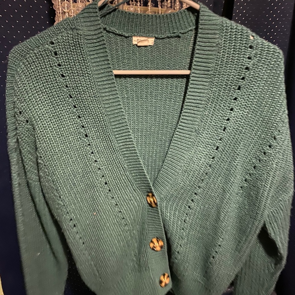 Dark Teal Garage Sweater